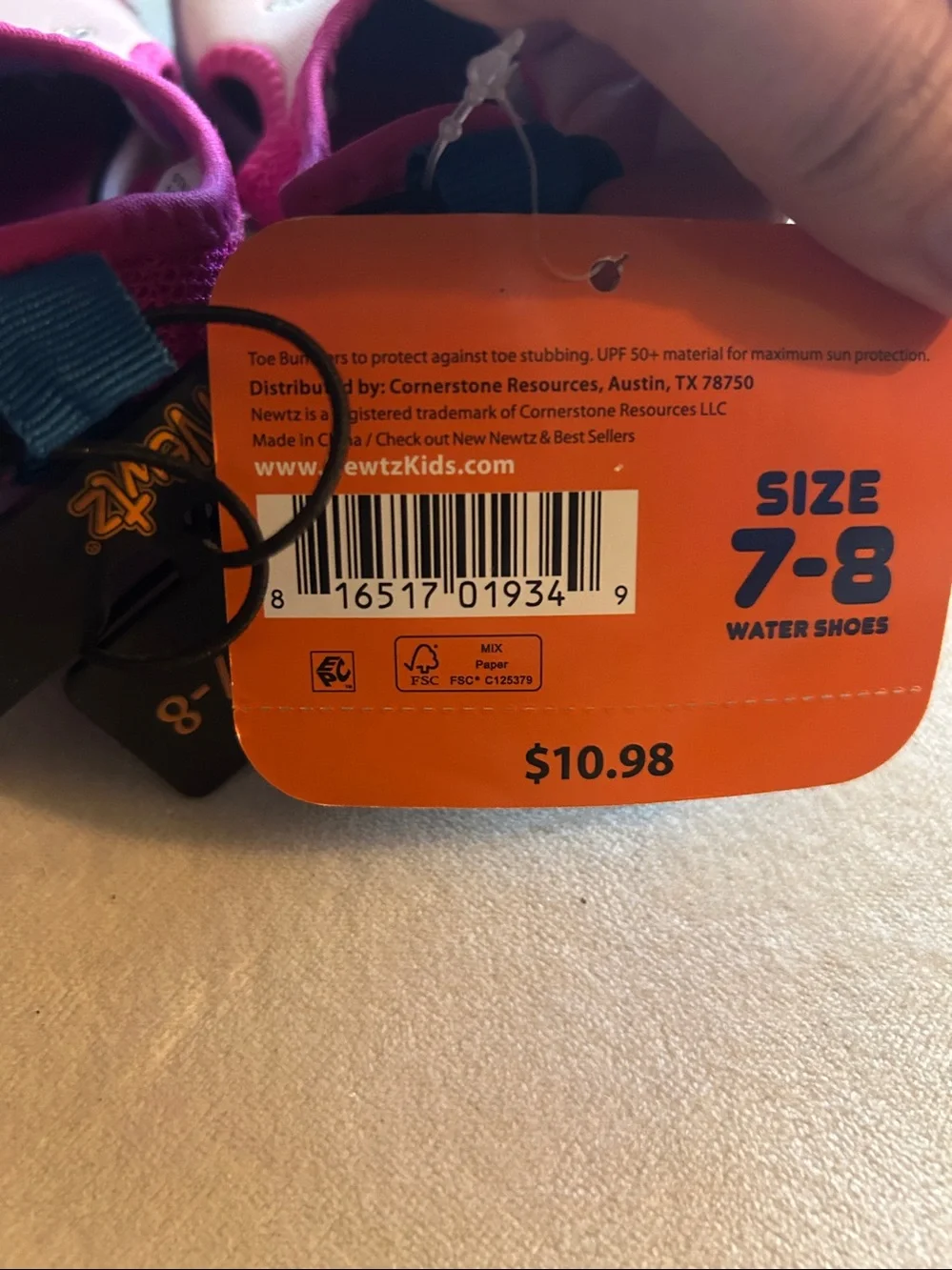 Kids' Pink & Purple Mermaid Water Shoes